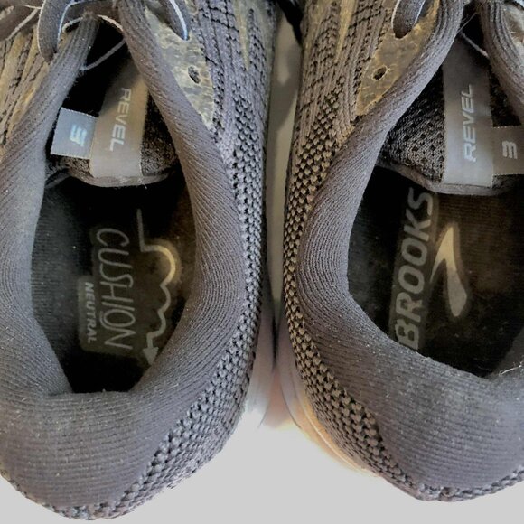 BROOKS Revel 3 DNA Running Athletic Sneaker Mesh Lace-up Grey 10 - Picture 8 of 10